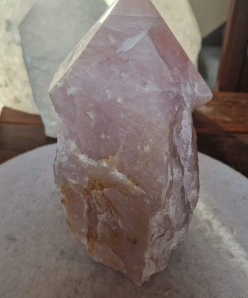 HUGE Extra Large Tall Point 25 Premium Rose Quartz Pink Crystal Quartz 5137g H24xW16xD11cm - Image 4
