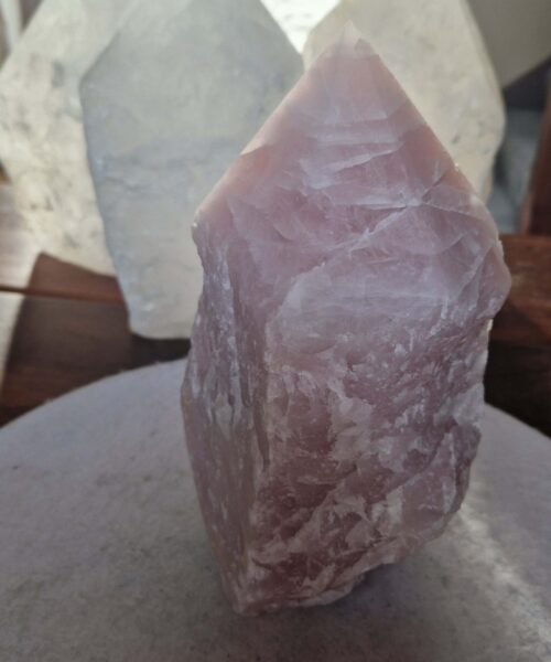 HUGE Extra Large Tall Point 25 Premium Rose Quartz Pink Crystal Quartz 5137g H24xW16xD11cm - Image 6