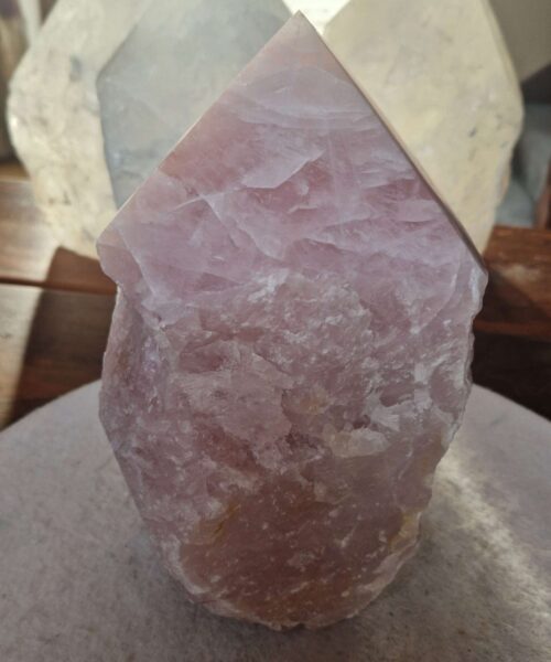 HUGE Extra Large Tall Point 25 Premium Rose Quartz Pink Crystal Quartz 5137g H24xW16xD11cm - Image 7