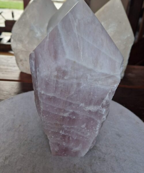 HUGE Extra Large Tall Point 26 Premium Rose Quartz Pink Crystal Quartz 5665g H26xW14xD11cm