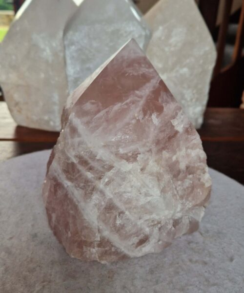 HUGE Extra Large Tall Point 27 Premium Rose Quartz Pink Crystal Quartz 4735g H18xW15xD14cm - Image 6