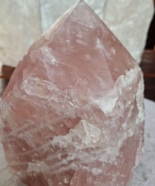 HUGE Extra Large Tall Point 27 Premium Rose Quartz Pink Crystal Quartz 4735g H18xW15xD14cm - Image 10