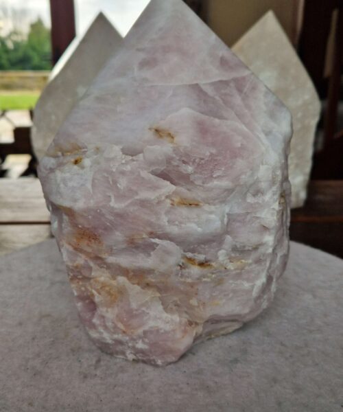 HUGE Extra Large Tall Point 28 Premium Rose Quartz Pink Crystal Quartz 7087g H23xW16xD15cm