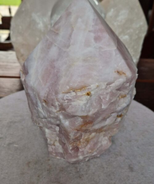 HUGE Extra Large Tall Point 28 Premium Rose Quartz Pink Crystal Quartz 7087g H23xW16xD15cm - Image 2