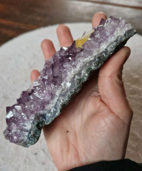 Premium High Grade Amethyst Druzy Cluster Piece 100 - 515g H3.5xW13.5xD8.5cm - Image 6