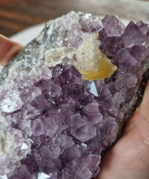 Premium High Grade Amethyst Druzy Cluster Piece 100 - 515g H3.5xW13.5xD8.5cm - Image 7