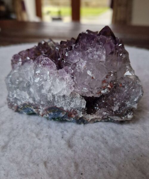 Alternative view of Premium High Grade Amethyst Druzy Cluster Piece 103 - 531g H6.5xW9.5xD7cm