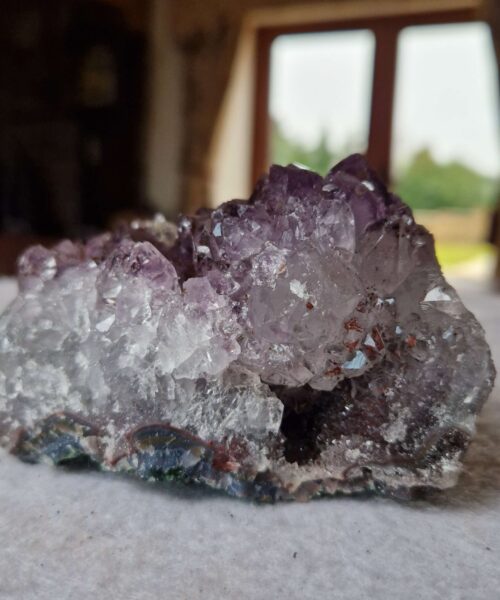 Premium High Grade Amethyst Druzy Cluster Piece 103 - 531g H6.5xW9.5xD7cm - Image 8