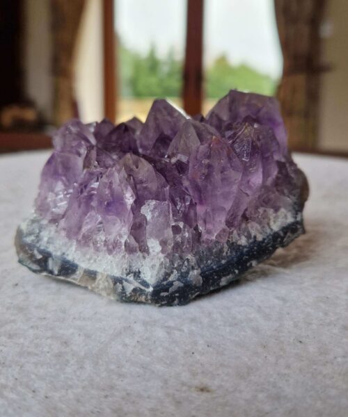 Premium High Grade Amethyst Druzy Cluster Piece 104 - 437g H5.5xW9.5xD7cm - Image 9