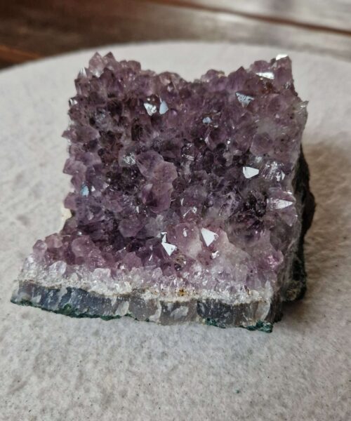 Large Premium High Grade Amethyst Raw Druzy Cluster Piece 106 - 641g H6.5xW10xD8cm