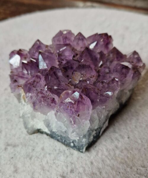Large Premium High Grade Amethyst Raw Druzy Cluster Piece 107 - 648g H5.5xW11xD10cm - Image 5
