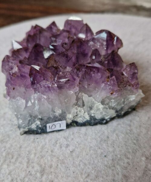 Large Premium High Grade Amethyst Raw Druzy Cluster Piece 107 - 648g H5.5xW11xD10cm - Image 6