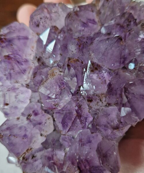 Large Premium High Grade Amethyst Raw Druzy Cluster Piece 107 - 648g H5.5xW11xD10cm - Image 10