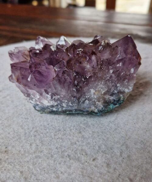 Alternative view of Premium High Grade Amethyst Druzy Cluster Piece 108 - 551g H7xW10.5xD7cm
