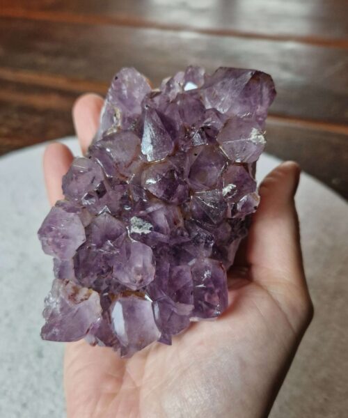 Premium High Grade Amethyst Druzy Cluster Piece 108 - 551g H7xW10.5xD7cm - Image 8