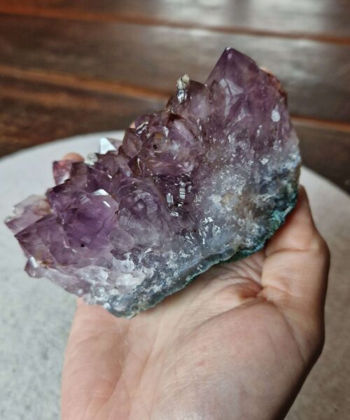 Premium High Grade Amethyst Druzy Cluster Piece 108 - 551g H7xW10.5xD7cm - Image 9