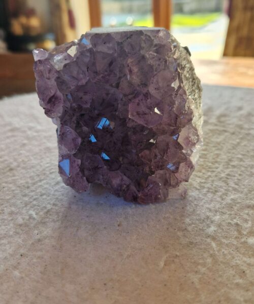Alternative view of Premium High Grade Amethyst Druzy Cluster Piece 57 - 543g H7xW7.5xD8cm