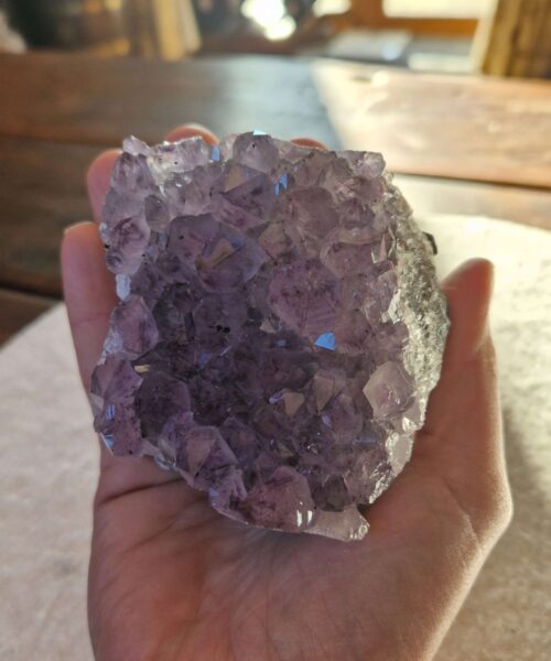 Premium High Grade Amethyst Druzy Cluster Piece 57 - 543g H7xW7.5xD8cm - Image 8