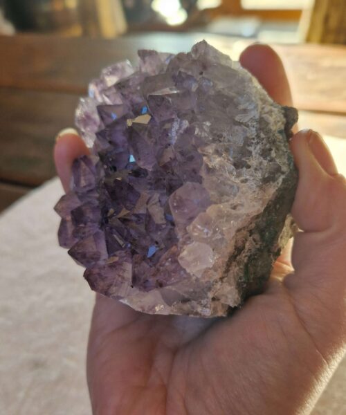 Premium High Grade Amethyst Druzy Cluster Piece 57 - 543g H7xW7.5xD8cm - Image 9