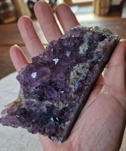Premium High Grade Amethyst Druzy Cluster Piece 60 - 328g H4xW12xD6.5cm - Image 8