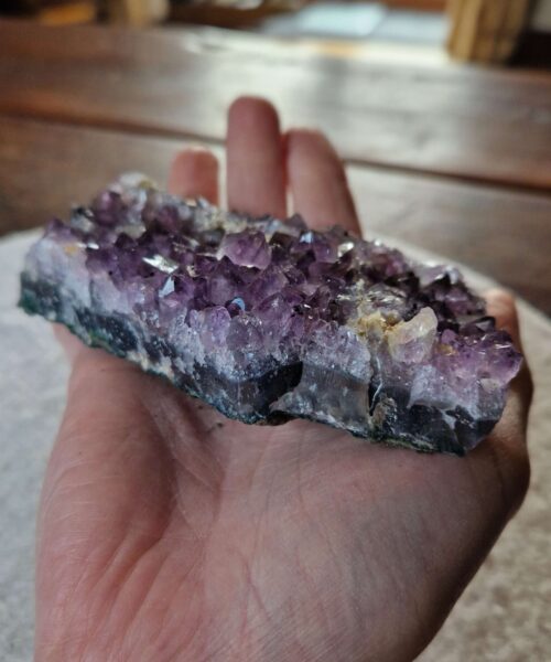 Premium High Grade Amethyst Druzy Cluster Piece 60 - 328g H4xW12xD6.5cm - Image 9
