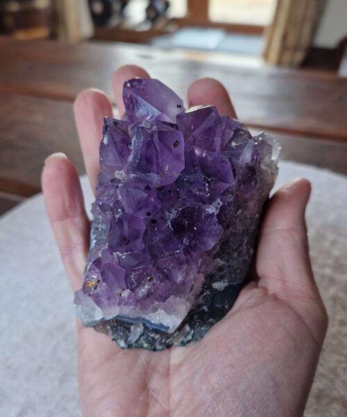 Premium High Grade Amethyst Druzy Cluster Piece 61 - 396g H6xW8.5xD7cm - Image 8