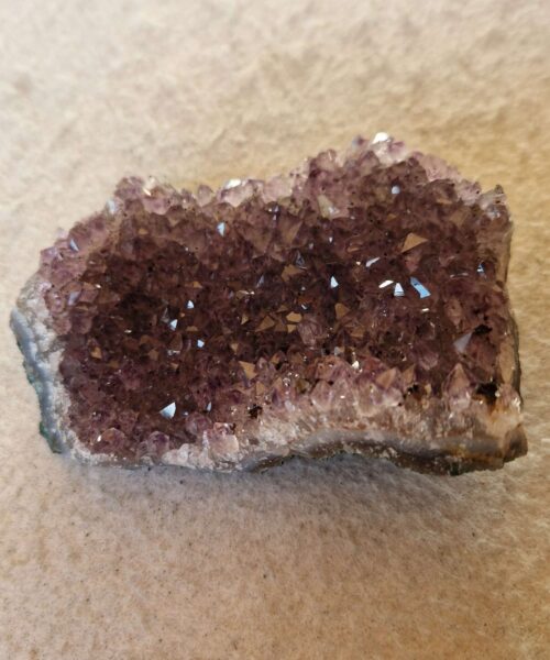Alternative view of Premium High Grade Amethyst Druzy Cluster Piece 67 - 282g H4xW11xD7.5cm