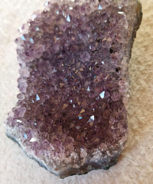 Premium High Grade Amethyst Druzy Cluster Piece 67 - 282g H4xW11xD7.5cm
