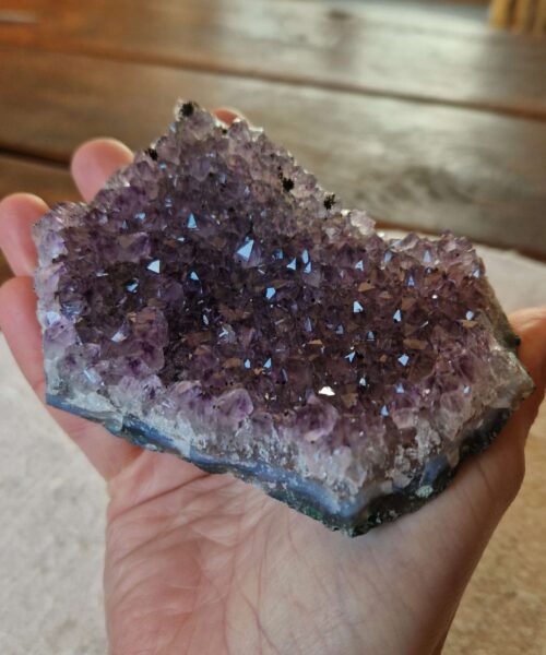 Premium High Grade Amethyst Druzy Cluster Piece 67 - 282g H4xW11xD7.5cm - Image 7