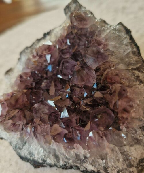 Premium High Grade Amethyst Druzy Cluster Piece 70 - 375g H6xW10xD9cm - Image 5