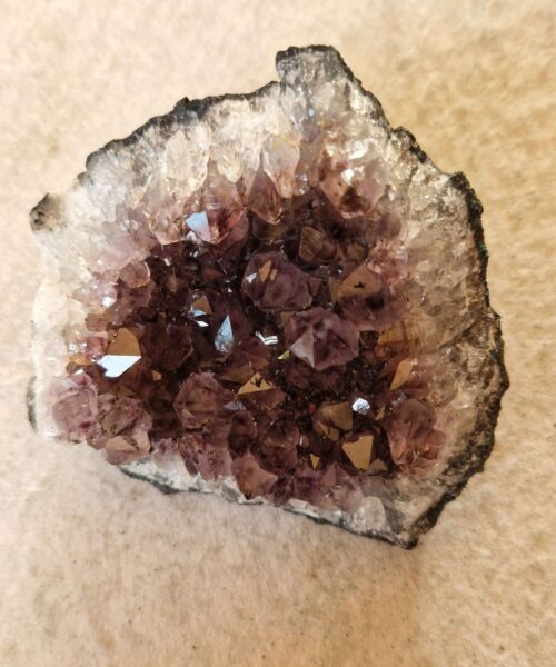 Premium High Grade Amethyst Druzy Cluster Piece 70 - 375g H6xW10xD9cm - Image 9