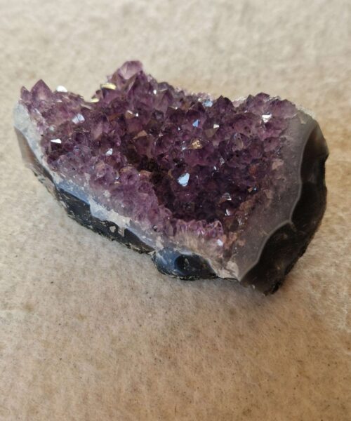 Alternative view of Premium High Grade Amethyst Druzy Cluster Piece 71 - 277g H4xW9xD6cm
