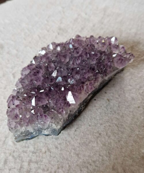 Premium High Grade Amethyst Druzy Cluster Piece 73 - 441g H4xW12.5xW7.5cm - Image 4