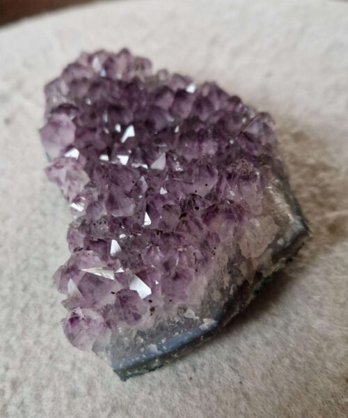Premium High Grade Amethyst Druzy Cluster Piece 73 - 441g H4xW12.5xW7.5cm - Image 6