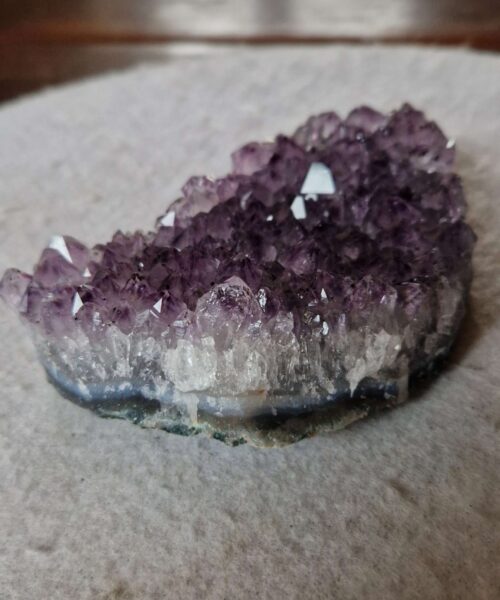 Premium High Grade Amethyst Druzy Cluster Piece 73 - 441g H4xW12.5xW7.5cm - Image 7