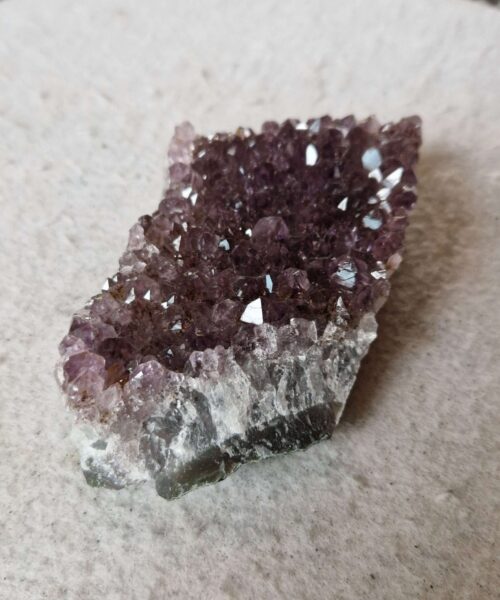 Premium High Grade Amethyst Druzy Cluster Piece 74 - 433g H3.5xW13xD7.5cm - Image 4