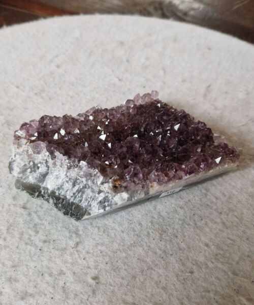 Premium High Grade Amethyst Druzy Cluster Piece 74 - 433g H3.5xW13xD7.5cm - Image 5