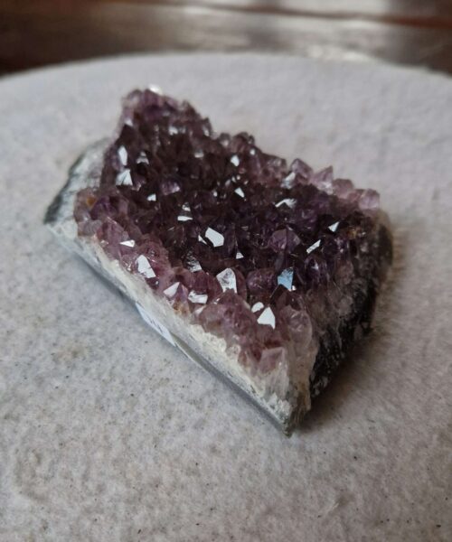 Premium High Grade Amethyst Druzy Cluster Piece 74 - 433g H3.5xW13xD7.5cm - Image 6