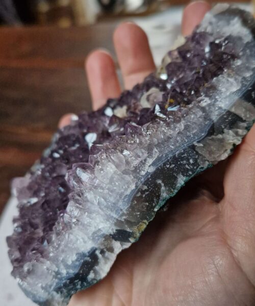 Premium High Grade Amethyst Druzy Cluster Piece 75 - 475g H13xW12.5xD9cm - Image 10