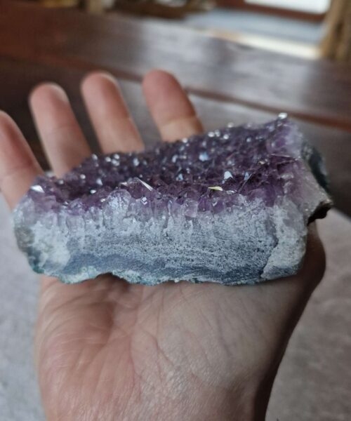Premium High Grade Amethyst Druzy Cluster Piece 76 - 331g H8.5xW9xD8.5cm - Image 9