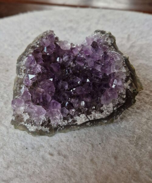 Alternative view of Premium High Grade Amethyst Druzy Cluster Piece 79 - 258g H4xW9.5xD8cm