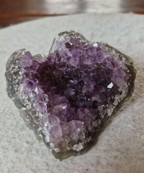 Premium High Grade Amethyst Druzy Cluster Piece 79 - 258g H4xW9.5xD8cm - Image 7