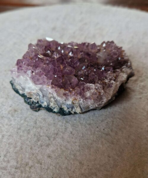 Alternative view of Premium High Grade Amethyst Druzy Cluster Piece 81 - 301g H3.5xW10xD7.5cm