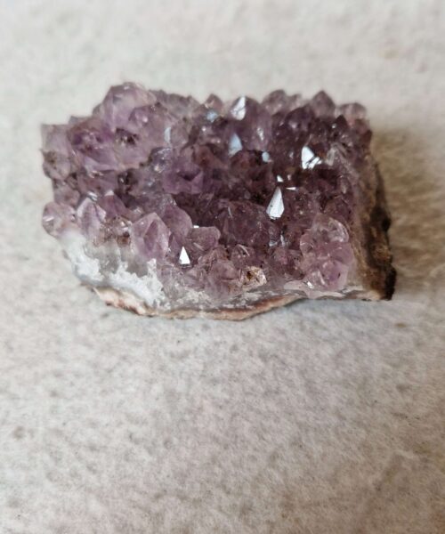 Alternative view of Premium High Grade Amethyst Druzy Cluster Piece 82 - 182g H3.5xW8xD5cm
