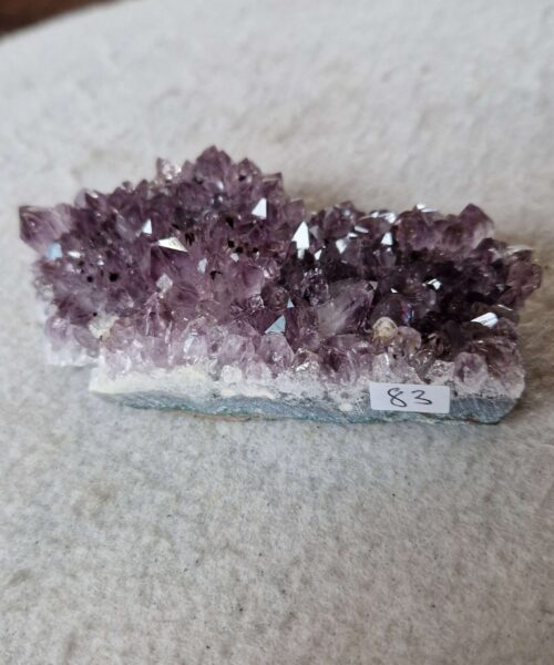 Alternative view of Premium High Grade Amethyst Druzy Cluster Piece 83 - 212g H3xW10xD5.5cm