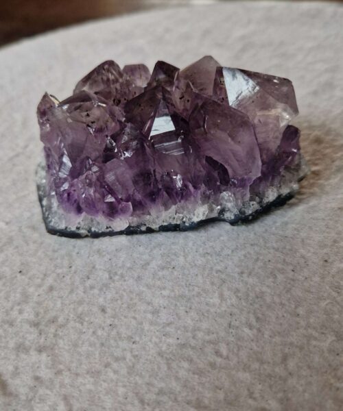 Alternative view of Premium High Grade Amethyst Druzy Cluster Piece 86 - 305g H5xW9.5xD6cm