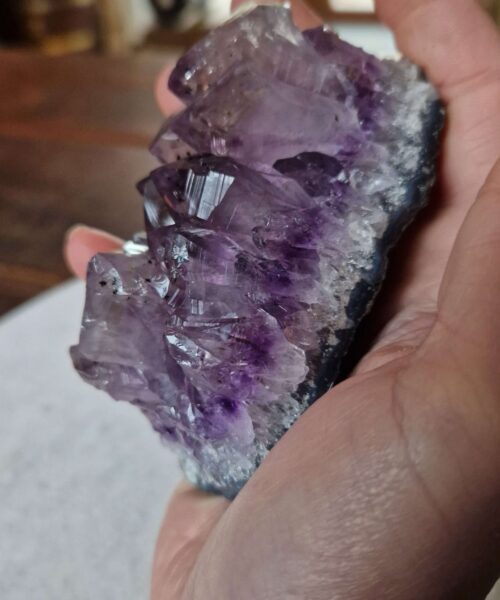 Premium High Grade Amethyst Druzy Cluster Piece 86 - 305g H5xW9.5xD6cm - Image 8