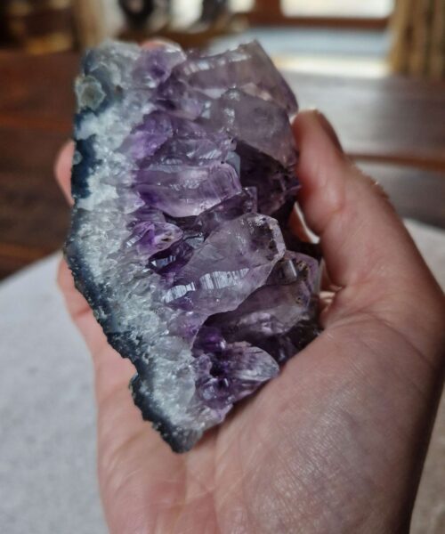 Premium High Grade Amethyst Druzy Cluster Piece 86 - 305g H5xW9.5xD6cm - Image 9