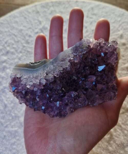 Premium High Grade Amethyst Druzy Cluster Piece 88 - 322g H4xW13xD7.5cm - Image 8