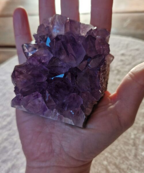 Premium High Grade Amethyst Druzy Cluster Piece 90 - 365g H4xW7.5xD6.5cm - Image 8